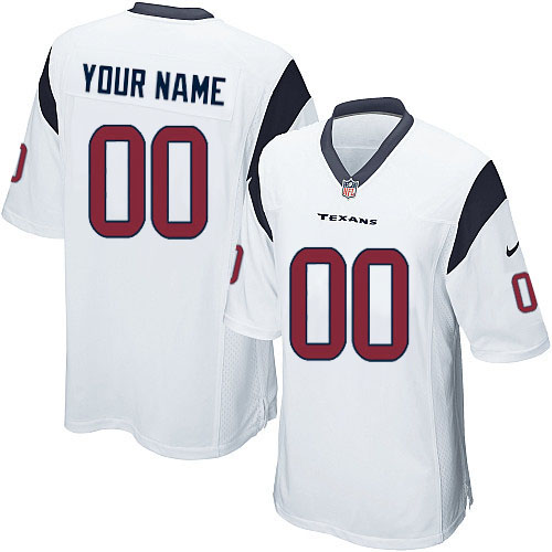 Nike Houston Texans Customized White Stitched Youth NFL Jersey